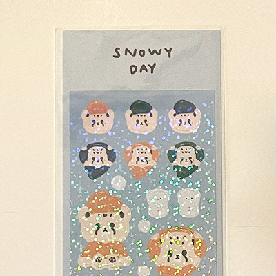 스티커 (Snowy day sticker)
